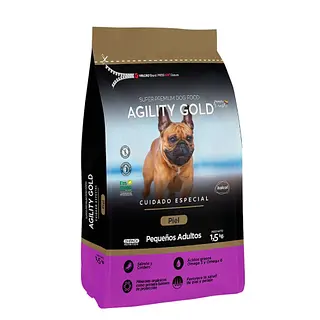 Alimento Agility Gold Pequeños Adultos Piel
