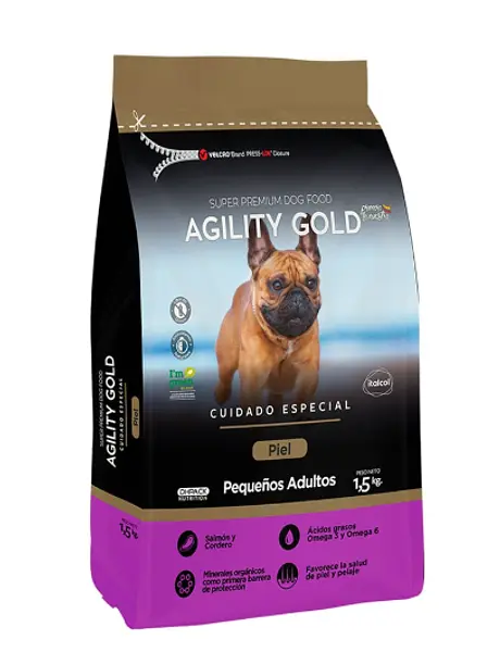 Alimento Agility Gold Pequeños Adultos Piel
