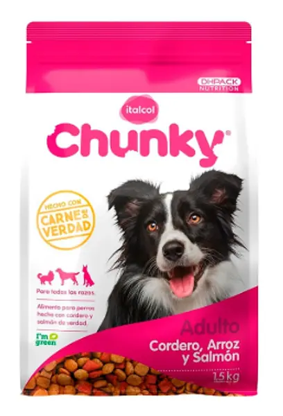 Alimento Chunky Cordero, Salmon Y Arroz