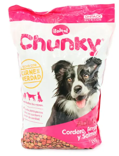 Alimento Chunky Cordero, Salmon Y Arroz