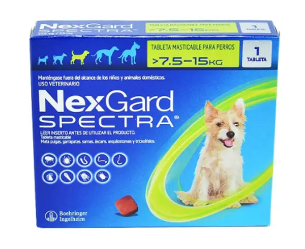 Nexgard Spectra Talla M 7.5-15 Kg