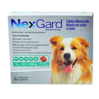 Nexgard Talla L 10.1-25 Kilos