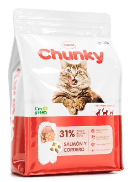 Alimento Chunky Gatos Salmon Y Cordero