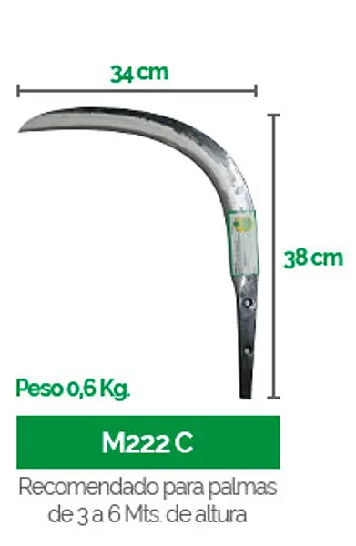 Cuchillo Gancho Malayo Dm222c