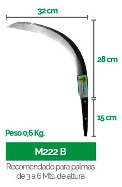 Cuchillo Gancho Malayo Dm222b