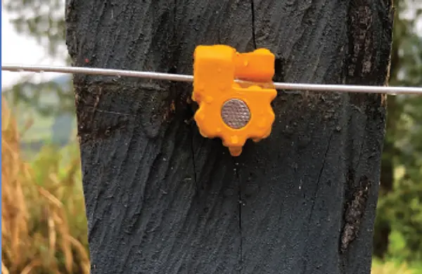 Aislador Puntilla Plano Amarillo (Amarillo Y Negro)