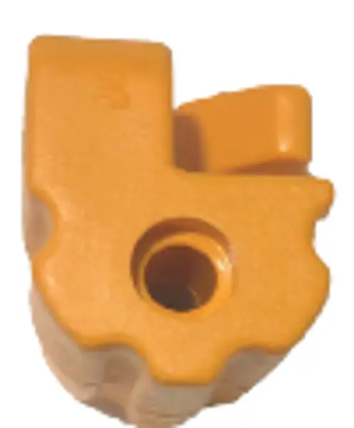 Aislador Puntilla Plano Amarillo (Amarillo Y Negro)